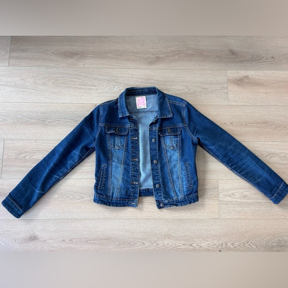 Ardene Blue Denim Jean Jacket Women’s Size Large - Picture 2 of 5
